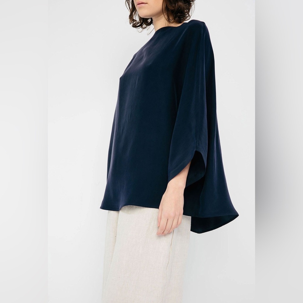 Elizabeth Suzann Artist Smock - navy silk OS